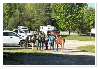 people meeting before a ride