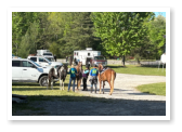 people meeting before a ride at True West